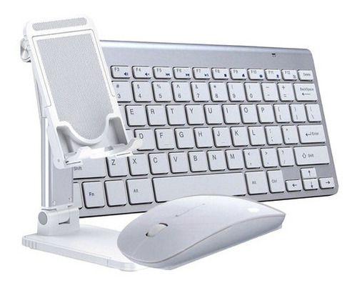 Imagem de Teclado Mouse Sem Fio Com Suporte De Mesa Para Celular