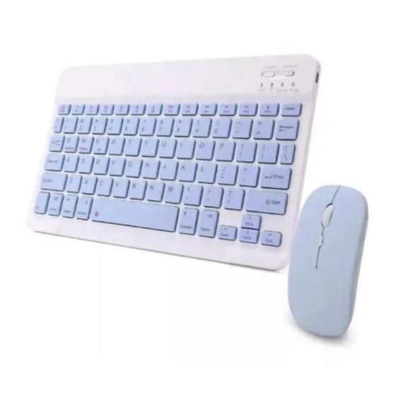 Imagem de Teclado Mouse Sem Fio Recarregável Bluetooth