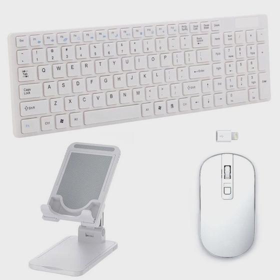 Teclado, Mouse, Suporte - iPad 2021 9a Geração 10.2 Branco Menor preço em Teclado, Mouse, Suporte - iPad 2021 9a Geração 10.2 Branco