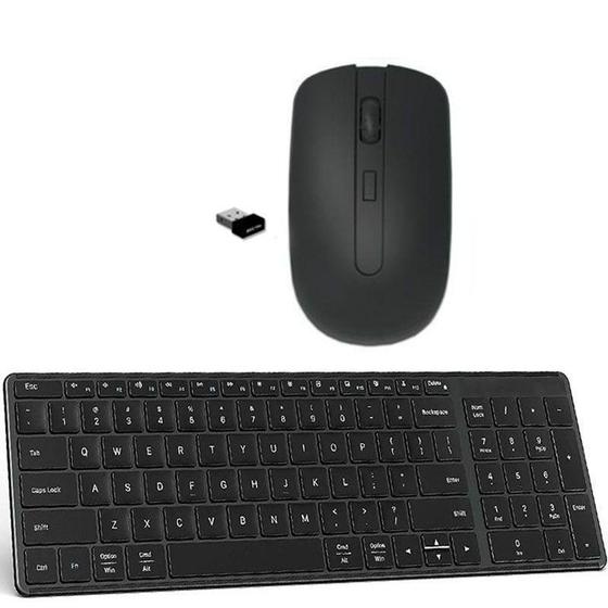 Imagem de Teclado Mouse Wireless Preto Notebook Positivo Homologação: