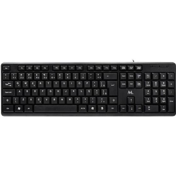 Imagem de Teclado Mtek KB-8187 com Cabo - Preto (Portugues)