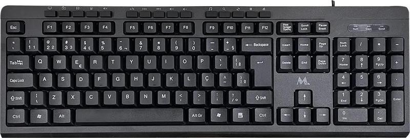 Imagem de Teclado Mtek KB-8188M com Cabo - Preto (Portugues)