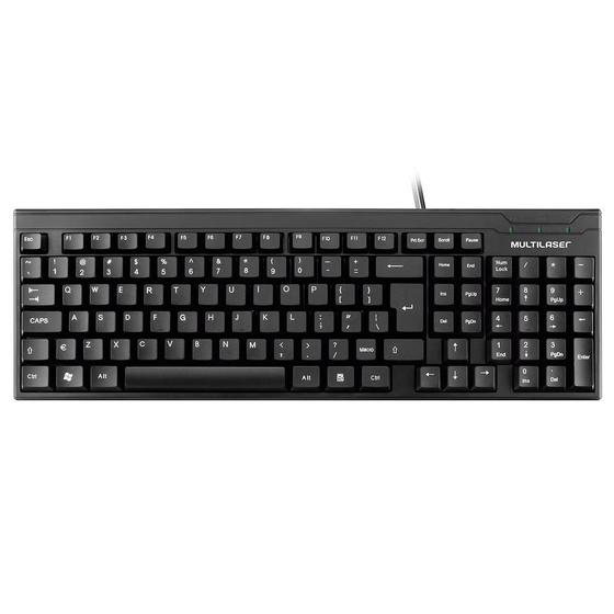 Imagem de Teclado Multilaser Basico Slim Pto Usb Tc193