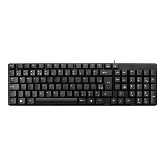 Imagem de Teclado Multilaser com Fio TF100 120cm Preto - TC193BU