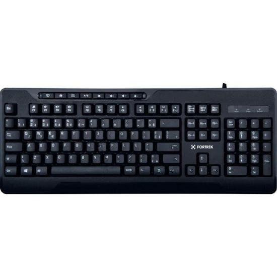 Imagem de Teclado Multimídia Fortrek OLK101 Preto