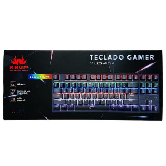 Imagem de Teclado Multimídia Gamer Knup Com Fio Computador e Notebook