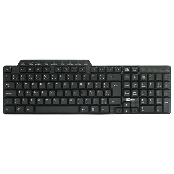 Imagem de Teclado Multimídia Para Computador Com Fio USB K2 - MBtech (MB54113)