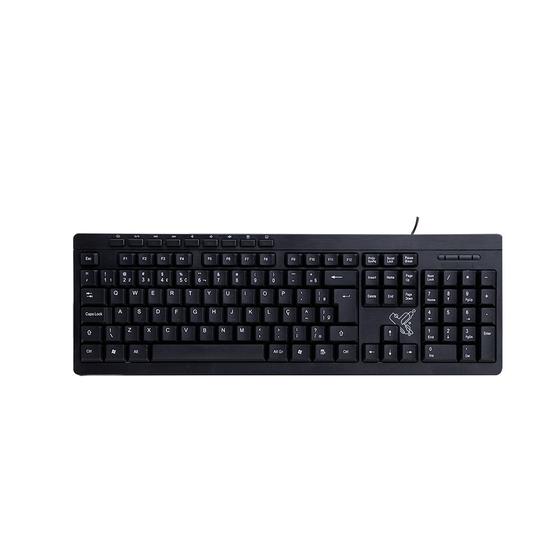 Imagem de Teclado multimidia sk-2030 com fio usb2.0 preto