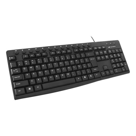 Imagem de Teclado Multimídia USB Preto KB-M31BK C3Tech