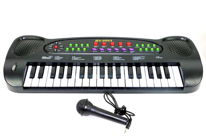 Teclado Musical à Pilha com Microfone - HS-999 é boa?