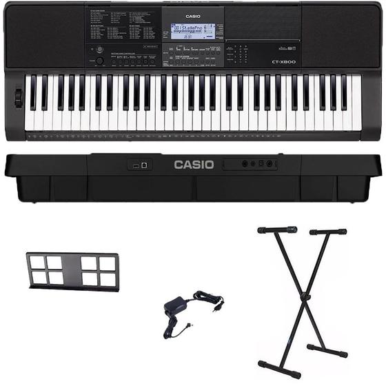 Imagem de Teclado Musical Casio CT-X800 USB 61 teclas + Suporte X