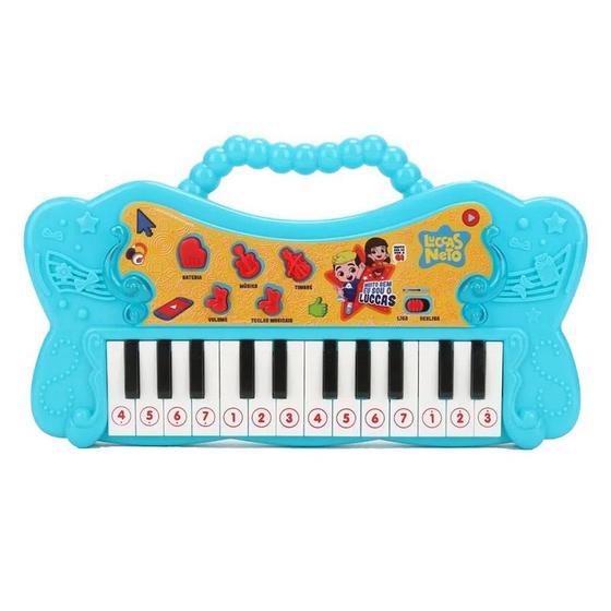 Imagem de Teclado Musical com Luz e Som Luccas Neto - BR1812 - Multikids