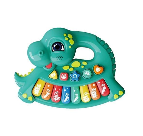 Imagem de Teclado Musical Infantil Dino Colorido - Shiny Toys