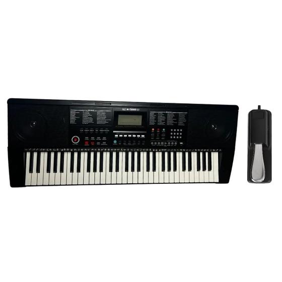 Imagem de Teclado Musical Profissional 61 Teclas USB E MIDI Com Pedal