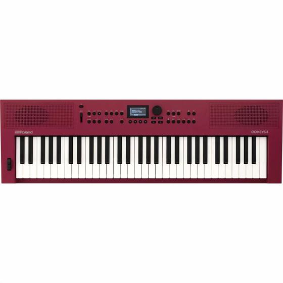 Teclado Musical Roland Go Keys 3 Rd Vermelho Escuro Menor preço em Teclado Musical Roland Go Keys 3 Rd Vermelho Escuro