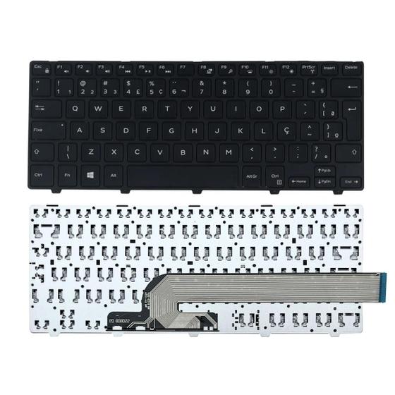 Imagem de Teclado Notebook Dell Inspiron  14 3000 Series I14 3442 A10 Ojnx71 Ç - Compatível