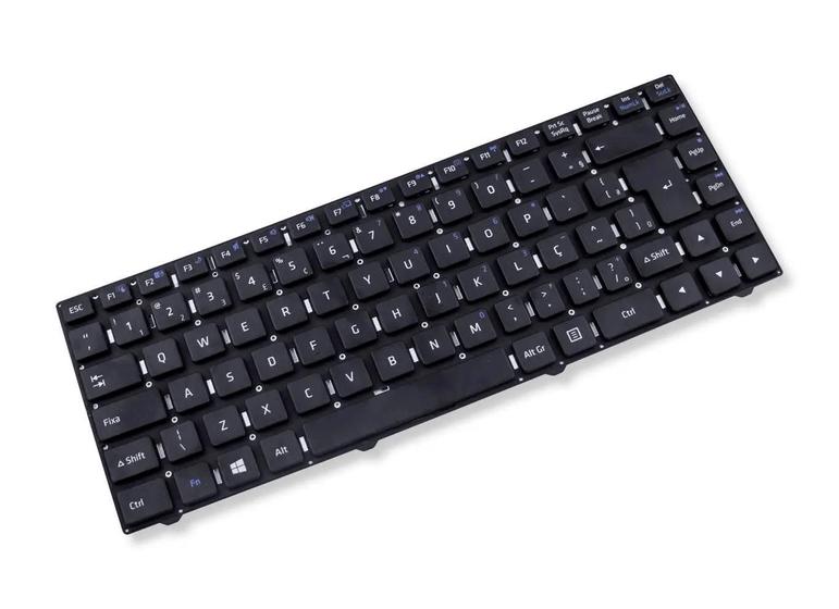 Imagem de Teclado Novo Para Notebook Positivo Stilo One XC7660 XC3550 XC3552 XC3570 XC3650 Com Abnt2 BR Ç Cor Preto