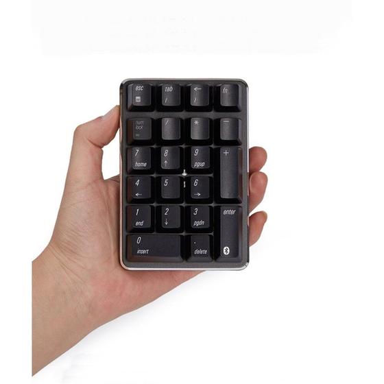 Imagem de Teclado Numérico Mecânico Sem Fio Bluetooth - 21 Teclas