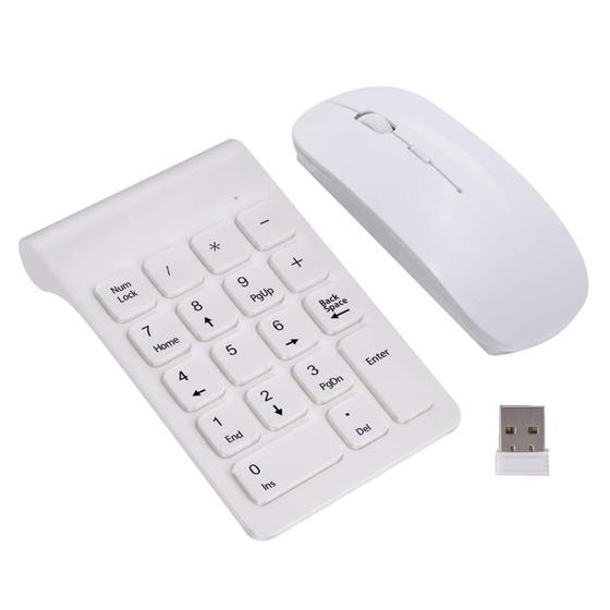 Imagem de Teclado Numérico Sem Fio 2.4G - Extensão para Computador