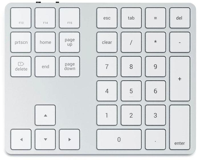 Imagem de Teclado Numerico Sem Fio Satechi ST-Xlabks - Prata