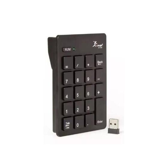 Imagem de Teclado Numérico Sem Fio USB Portatil PC Notebook