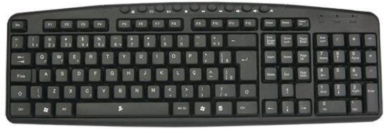 Imagem de Teclado Office Multimídia Usb Com Fio