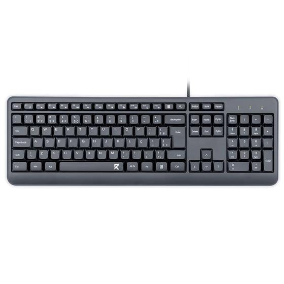Imagem de Teclado Office Redragon Membrana, Full Size, ABNT2, Preto - BK-7092 PT