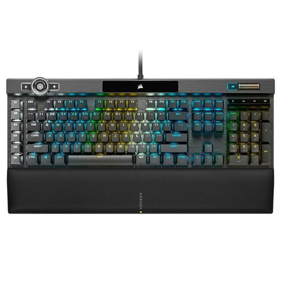 Imagem de Teclado Óptico-Mecânico Gamer Corsair K100 RGB, Switch OPX,  US - CH-912A01A-NA