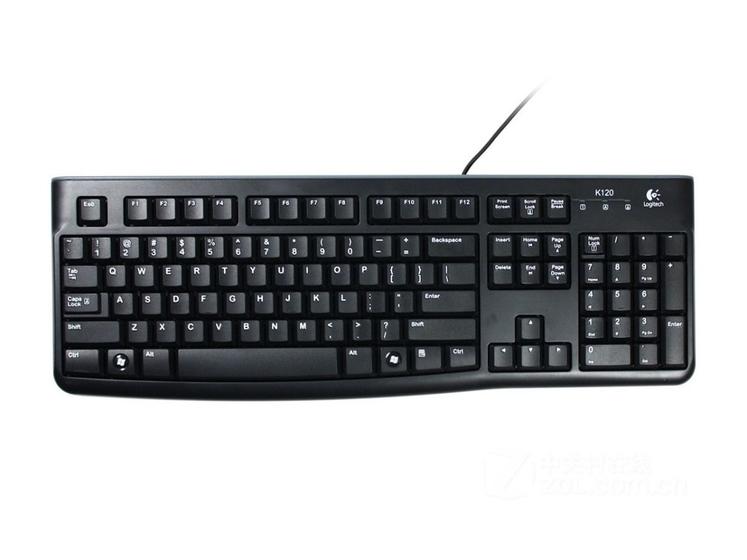 Imagem de Teclado padrao logitech abnt-ii k120 usb pto