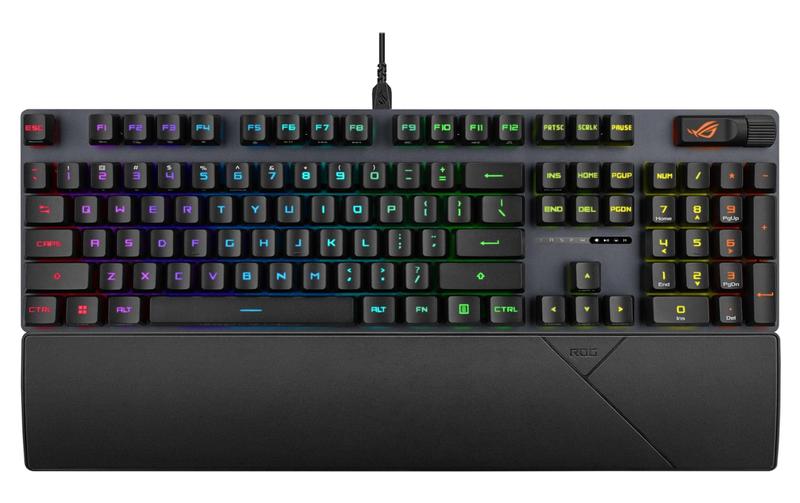 Imagem de Teclado para jogos ASUS ROG Strix Scope II com apoio para pulso