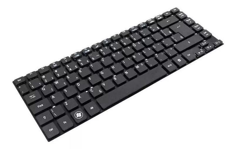 Imagem de Teclado Para Notebook Acer Aspire E5-471 Series Modelo Zq0, ABNT BR Com Ç