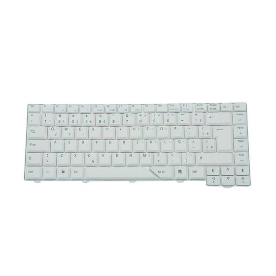 Imagem de Teclado para Notebook bringIT compatível com Acer Aspire 4720Z  Branco ABNT2