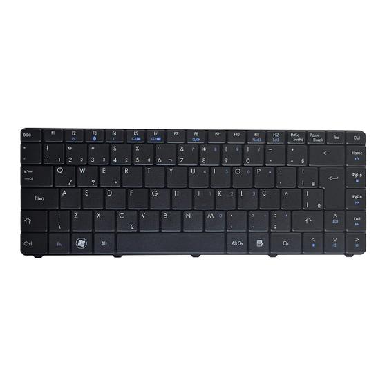 Imagem de Teclado para Notebook bringIT compatível com Acer Aspire 4732Z-4732 4332 D525 D725 ABNT2 - F3 BLUETOOTH