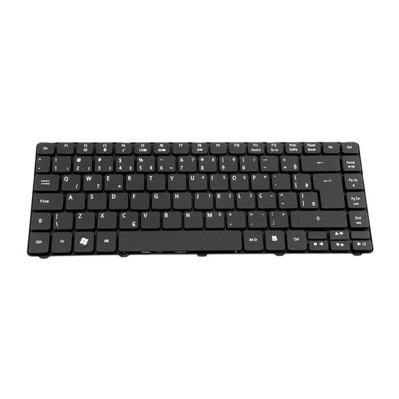 Imagem de Teclado para Notebook bringIT compatível com Acer Aspire 4745Z ABNT2 