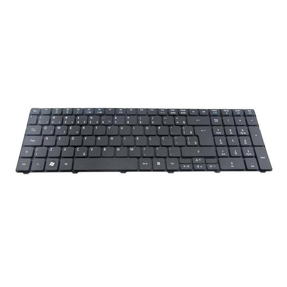 Imagem de Teclado para Notebook bringIT compatível com Acer Aspire 5250-BZ609  Preto ABNT2 