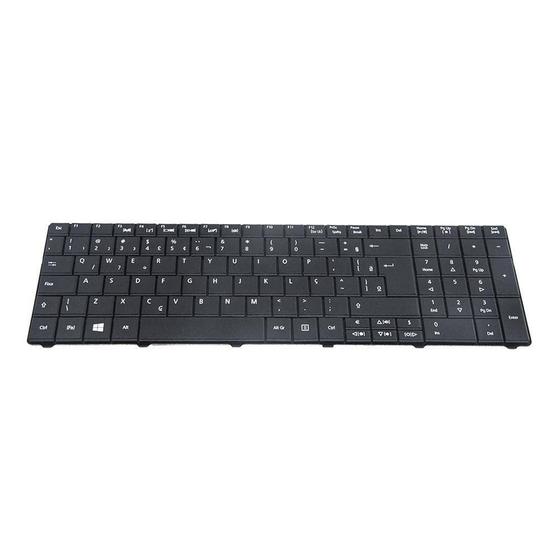 Imagem de Teclado para Notebook bringIT compatível com Acer Aspire E1-531-2420  Preto ABNT2