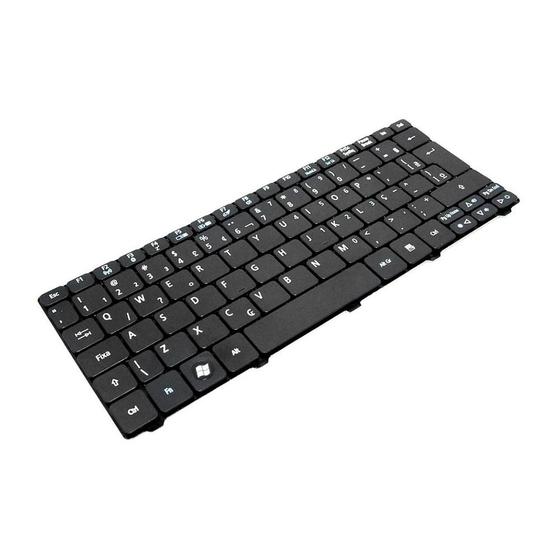 Imagem de Teclado para Notebook bringIT compatível com Acer Aspire One 532H ABNT2 - F3 BLUETOOTH