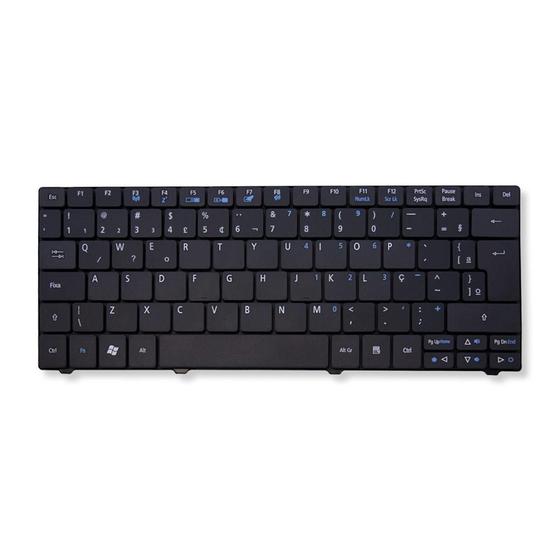 Imagem de Teclado para Notebook bringIT compatível com Acer Aspire One AO722 ABNT2 - F3 WI-FI