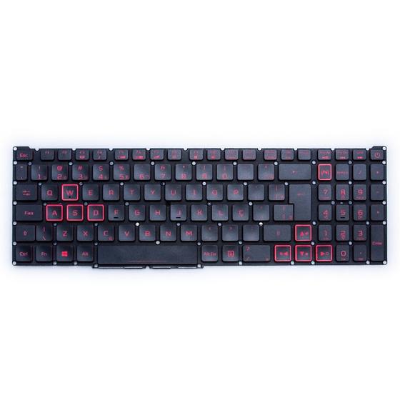 Imagem de Teclado para Notebook bringIT compatível com Acer Nitro 5 AN515-44-R629 ABNT2