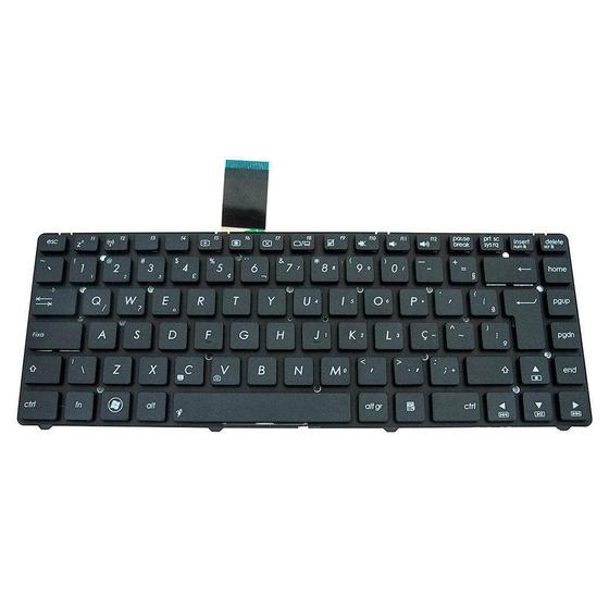 Imagem de Teclado para Notebook bringIT compatível com Asus K45VM 0KNB0-4140US00  Preto ABNT2