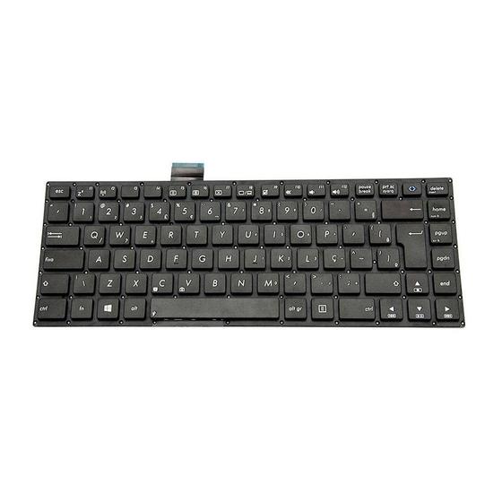 Teclado para Notebook bringIT compatível com Asus VivoBook S400C Preto ABNT2 Menor preço em Teclado para Notebook bringIT compatível com Asus VivoBook S400C Preto ABNT2