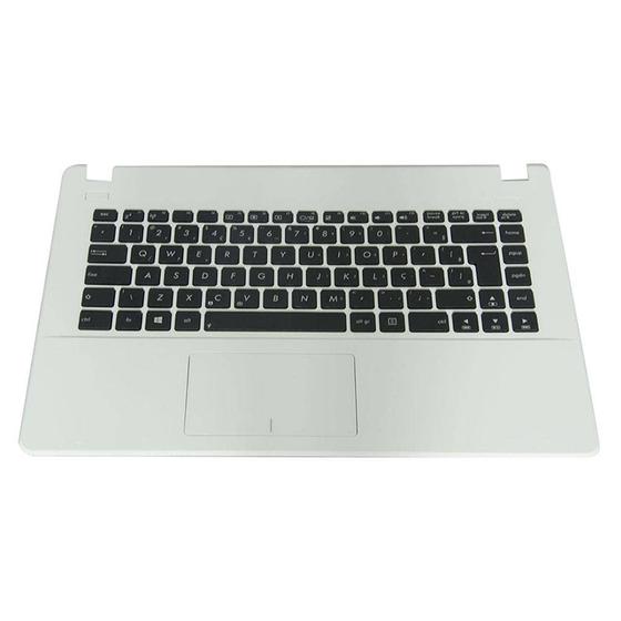 Imagem de Teclado para Notebook bringIT compatível com Asus X451CA  Branco ABNT2