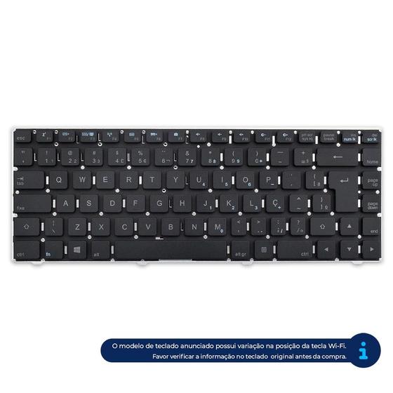 Imagem de Teclado para Notebook bringIT compatível com CCE Ultra Thin H125 ABNT2