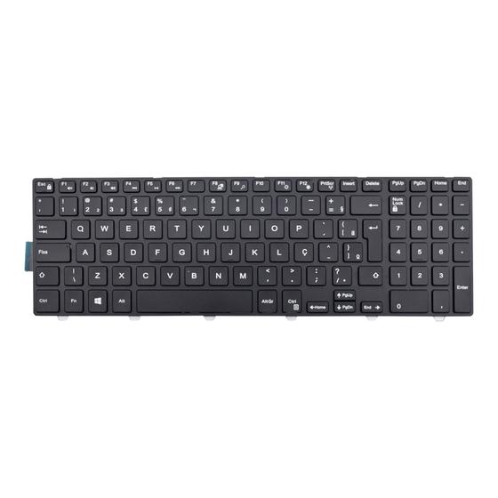 Imagem de Teclado para Notebook bringIT compatível com Dell Inspiron I15-5566-A10B ABNT2