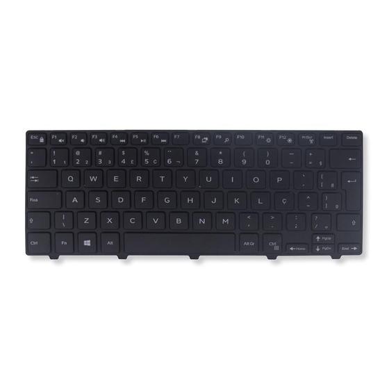 Imagem de Teclado para Notebook bringIT compatível com Dell Inspiron P53G 14 3000 3442 3443 ABNT2