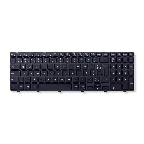 Imagem de Teclado para Notebook bringIT compatível com Dell Part Number NSK-LR0BC 01 ABNT2