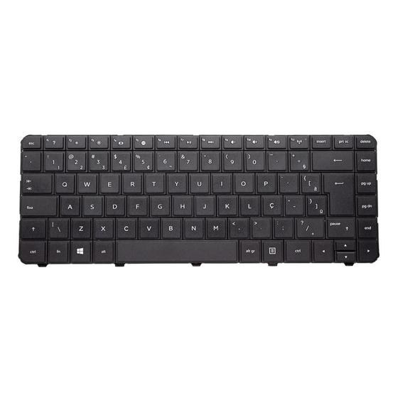 Imagem de Teclado para Notebook bringIT compatível com HP 1000-1440BR  Preto ABNT2