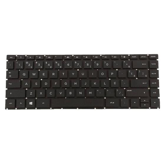 Imagem de Teclado para Notebook bringIT compatível com HP Part Number 9Z.NC9SQ 12M  Preto ABNT2