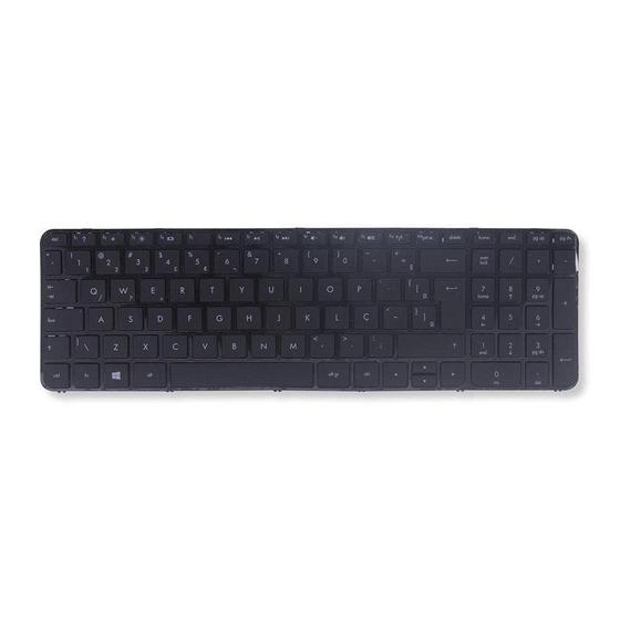 Imagem de Teclado para Notebook bringIT compatível com Hp Part Number MP-12G63US-920 ABNT2 - '' na tecla W