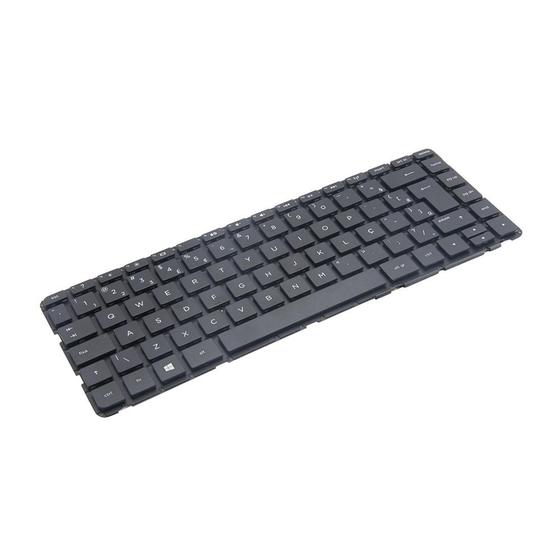 Imagem de Teclado para Notebook bringIT compatível com HP Part Number TPN-F112  Preto ABNT2